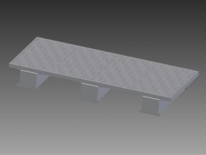 Aluminium Badefloss, Badeplattform, Schwimmsteg