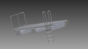 Aluminium Badeflosse, Badeplattform, Schwimmsteg