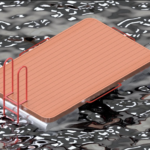 Aluminium Badefloss, Badeplattform